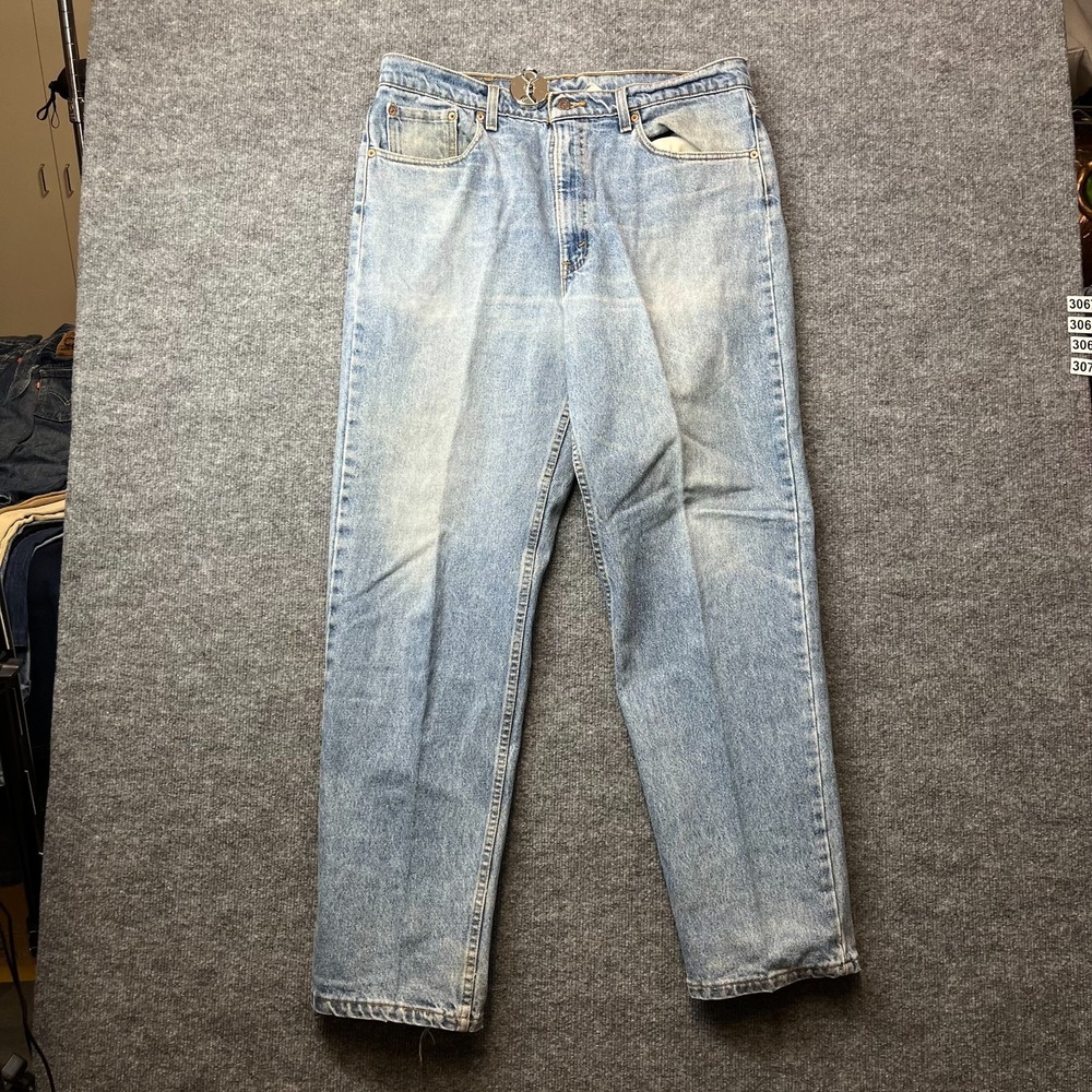 Levis 550 Relaxed Fit Jeans Men's Blue Denim Classic Straight USA Made - 36X31.5
